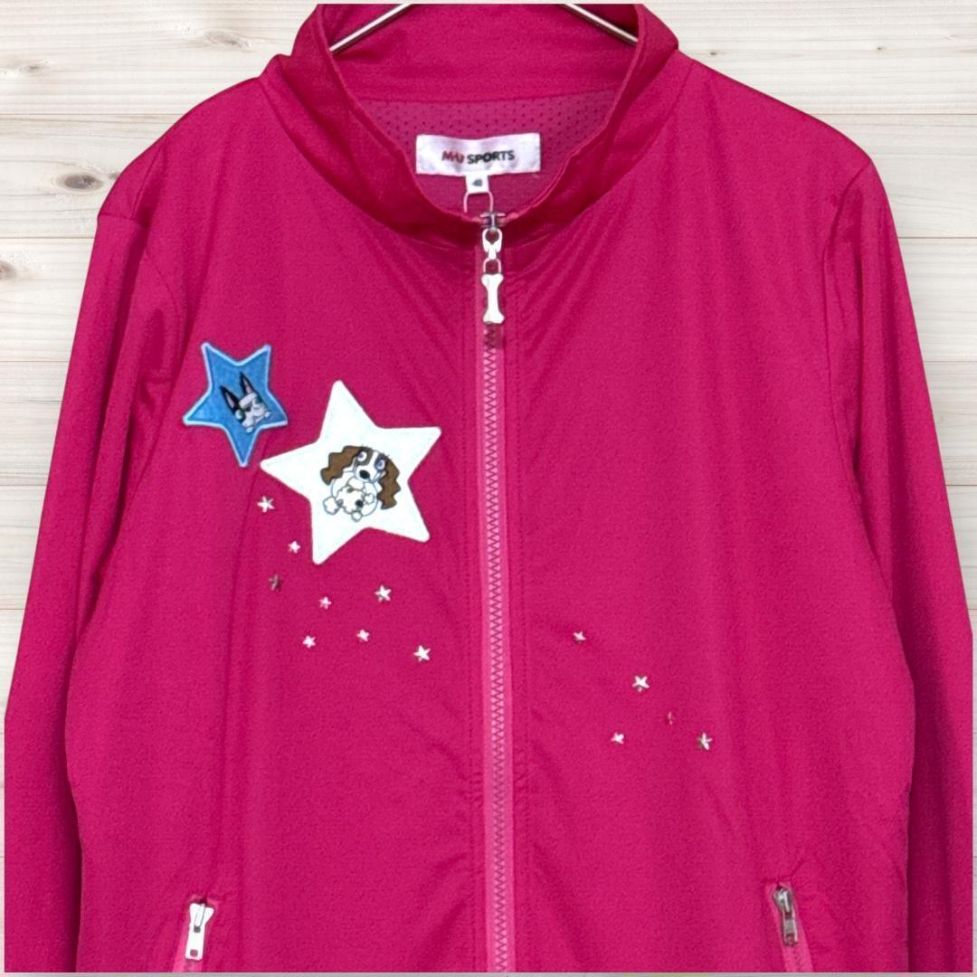 M・U SPORTS エムユー 新品 キャラクターワッペン付 ブルゾン M