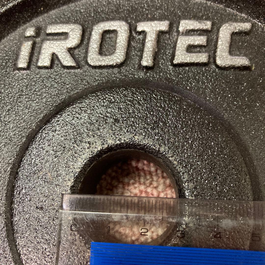 アイロテック 5kg 4枚セット プレート ラバー iROTEC ダンベル　①