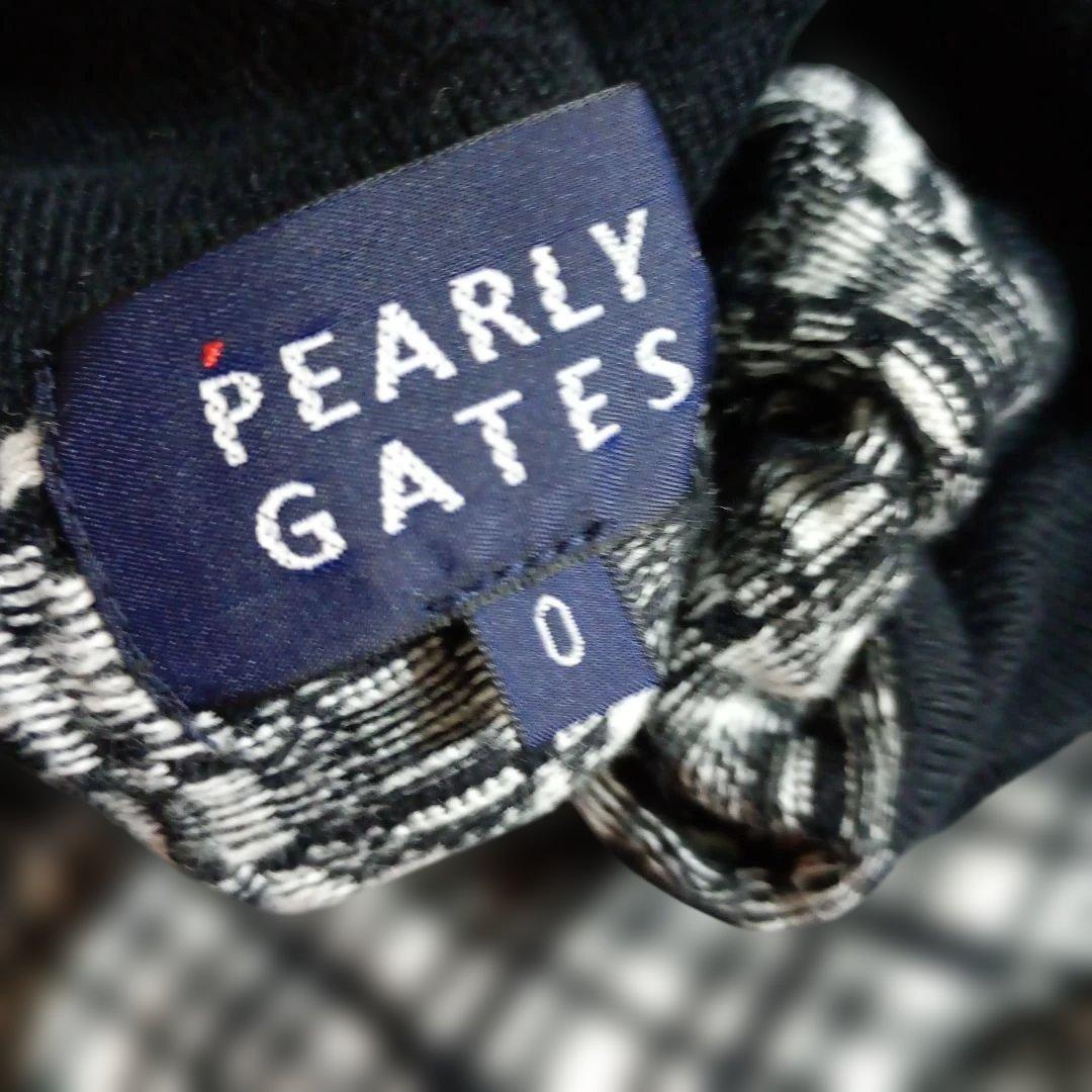 PEARLY GATES チェック柄タートルネックセーター