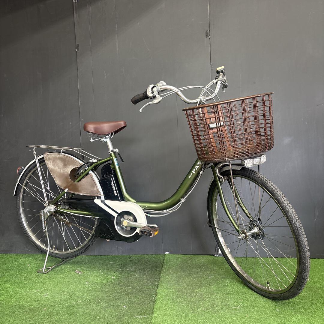 電動自転車 YAMAHA PAS Li-ion グリーン　60★