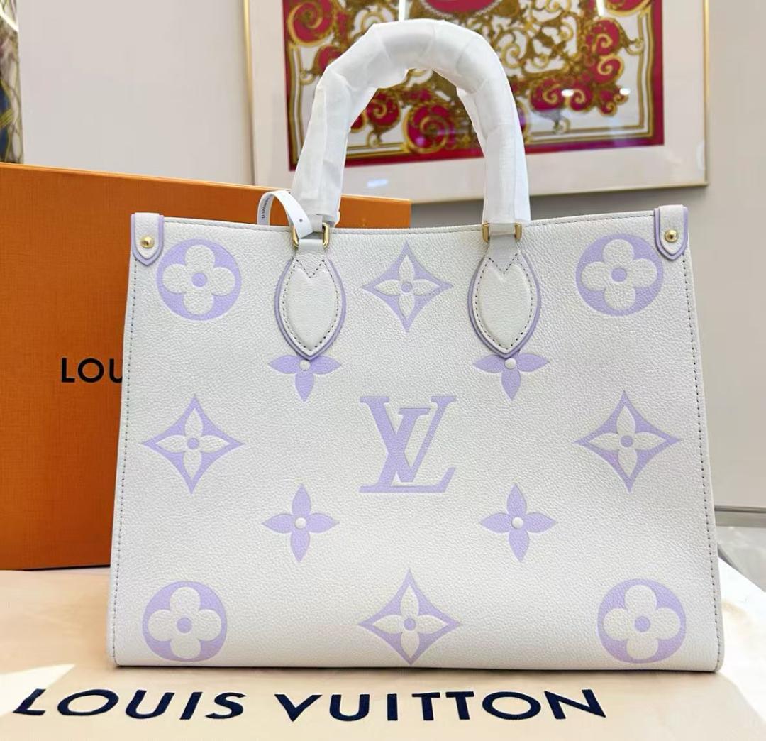 LOUIS VUITTON トートバッグ ホワイト ラベンダー rr