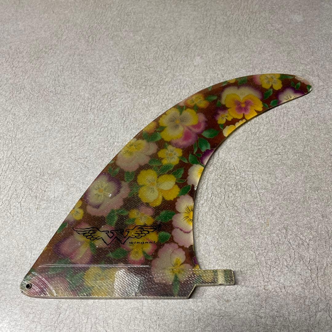 wingnut 花柄 サーフボードフィン 約23cm