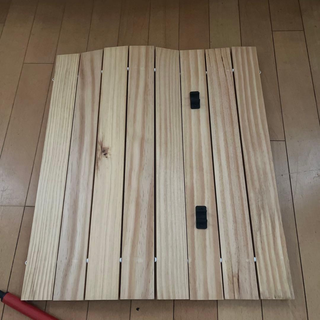 コールマン　アウトドアワゴンウッドロールテーブル　Coleman