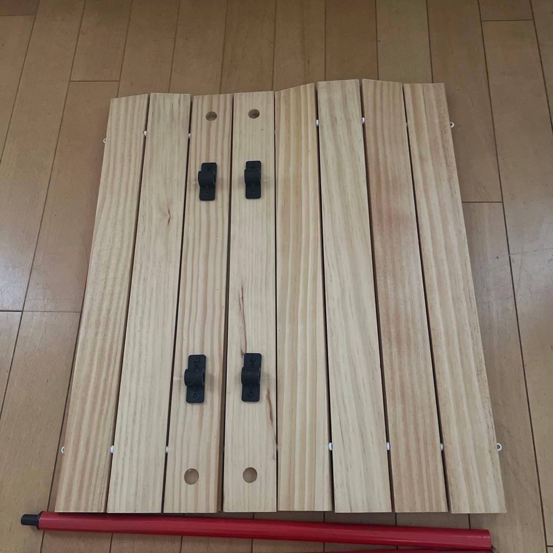 コールマン　アウトドアワゴンウッドロールテーブル　Coleman