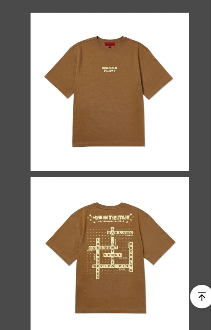 新品未開封J-HOPE ツアーTシャツ　hope on the stage Ｌ