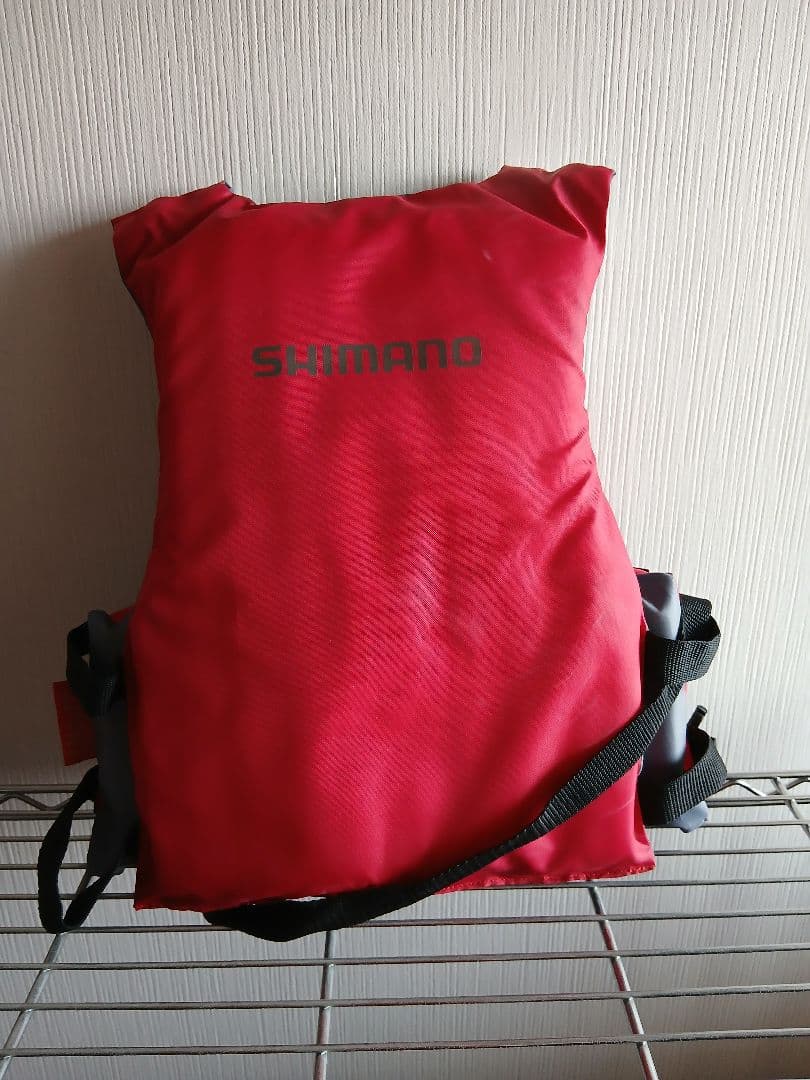 SHIMANO 赤 ライフジャケット Lサイズ