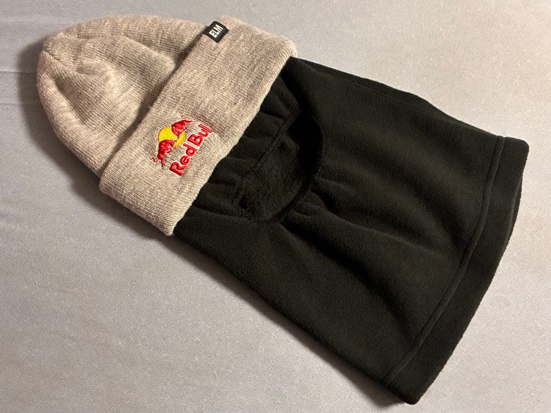 レッドブルRed Bull【アスリート支給品ELM製バラクラバ一体型ビーニー】