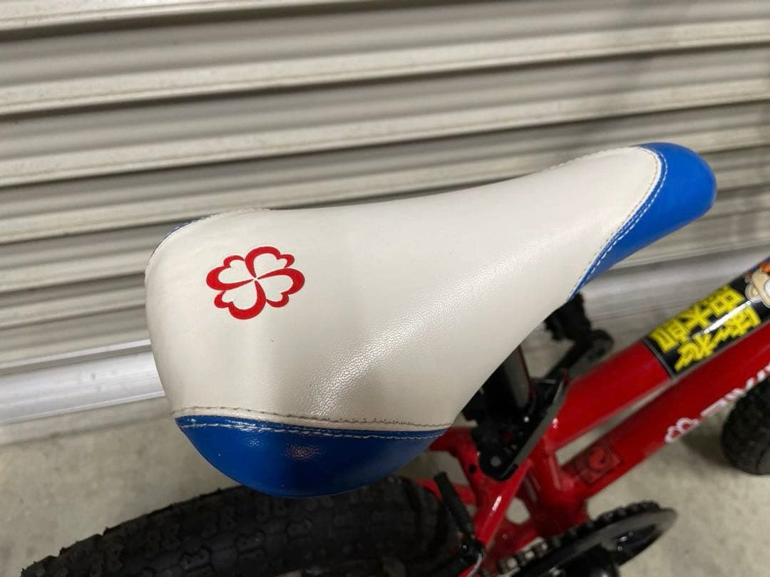 【Popi】ヨツバサイクル　14インチ レッド/ブルー