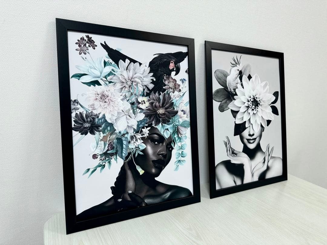 No.224フレーム付きキャンバスアート　オシャレ絵画　ブランドアートポスター