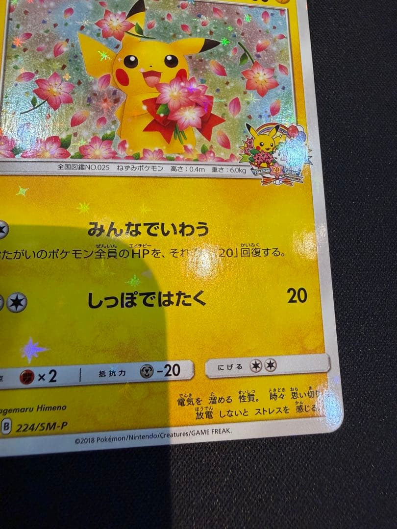 ピカチュウ：ポケモンセンター20周年記念キャンペーン PROMO SM-Pプロモ