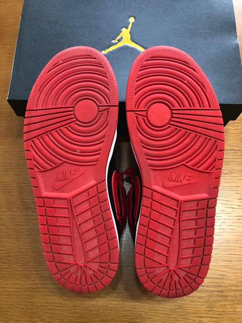 Nike Air Jordan 1 Mid 26.5cm 赤黒