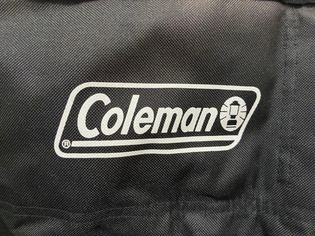【美品】2脚セット Coleman アームチェア 収納袋　ブラック　黒　キャンプ