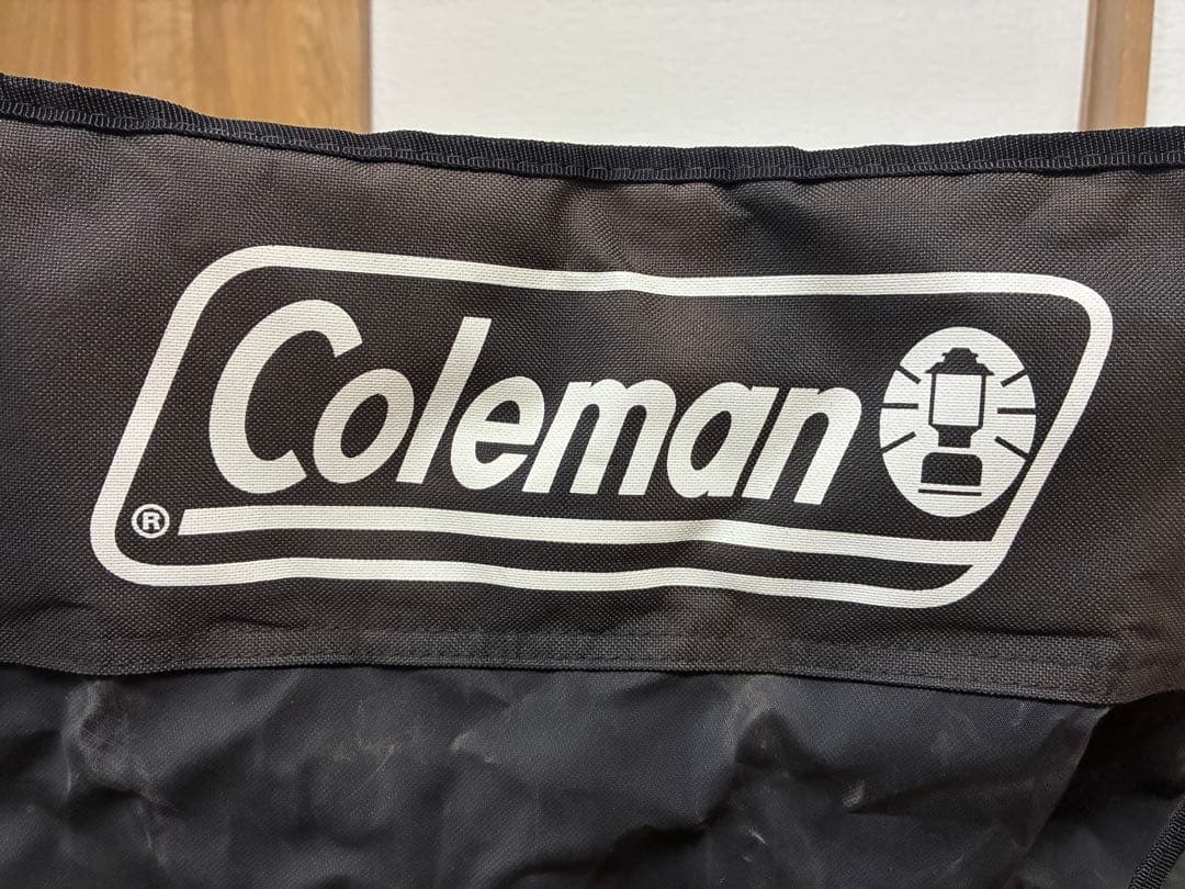 【美品】2脚セット Coleman アームチェア 収納袋　ブラック　黒　キャンプ