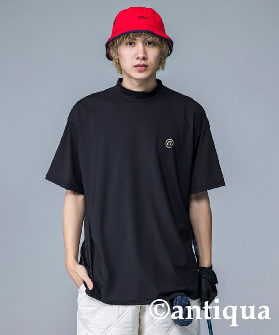 新品タグ付＊定価¥7,920＊ANTIQUA GOLF×STCH ロゴ入トップス
