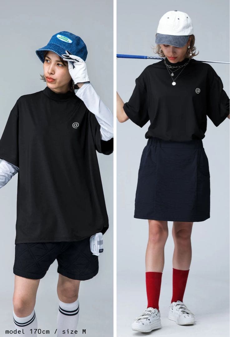 新品タグ付＊定価¥7,920＊ANTIQUA GOLF×STCH ロゴ入トップス
