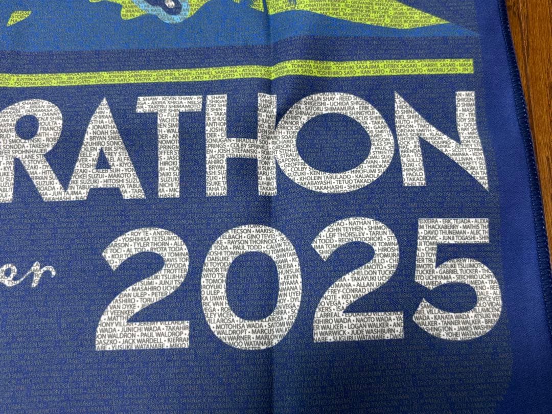 HONOLULU MARATHON 2025 タオル　名前入り