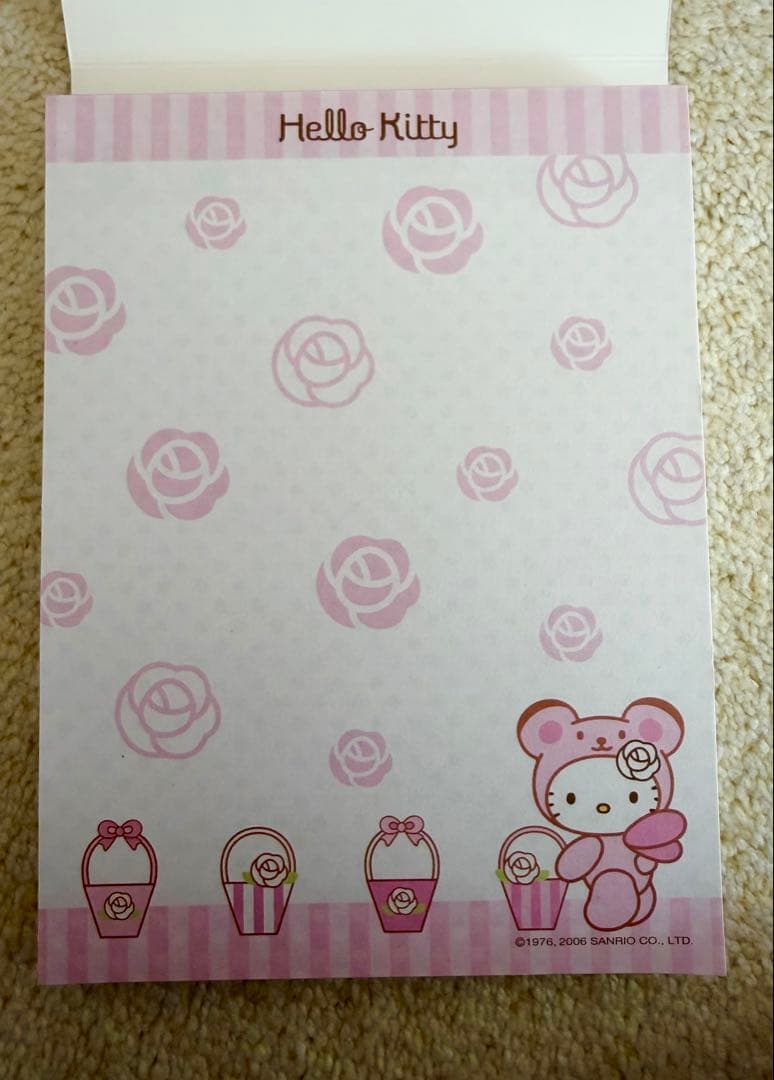 ハローキティ 薔薇 ベア 封筒 レターセット メモ レア 当時物