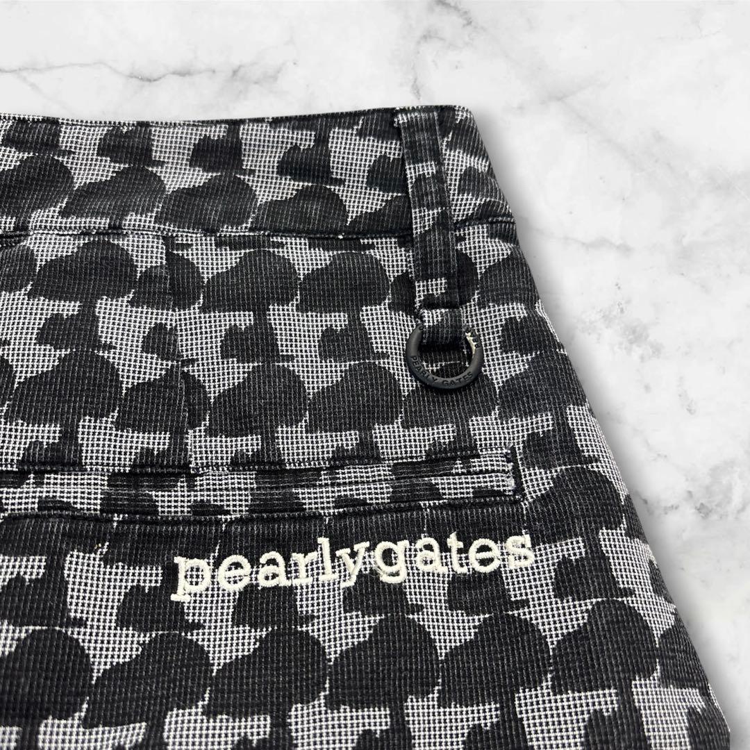 PEARLY GATES　SNOOPY　スカート　総柄　L グレー　ブラック