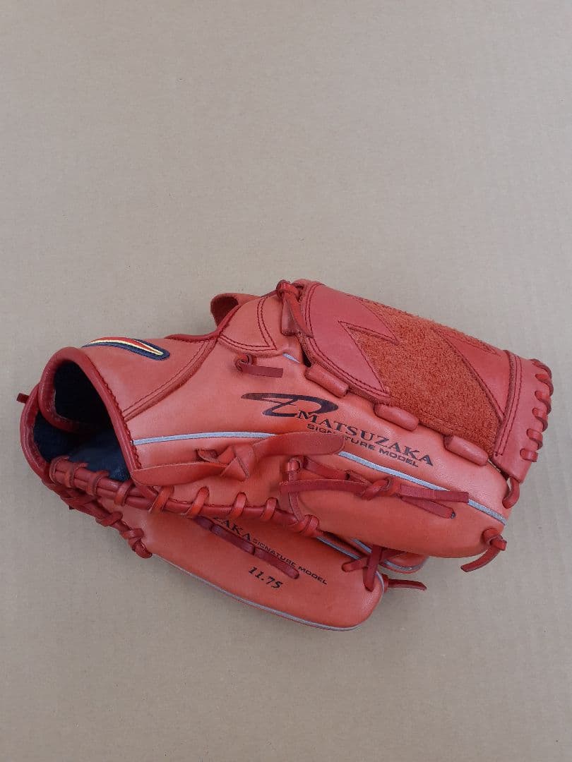美品Nike Matsuzaka 軟式野球グローブ レッド即戦力