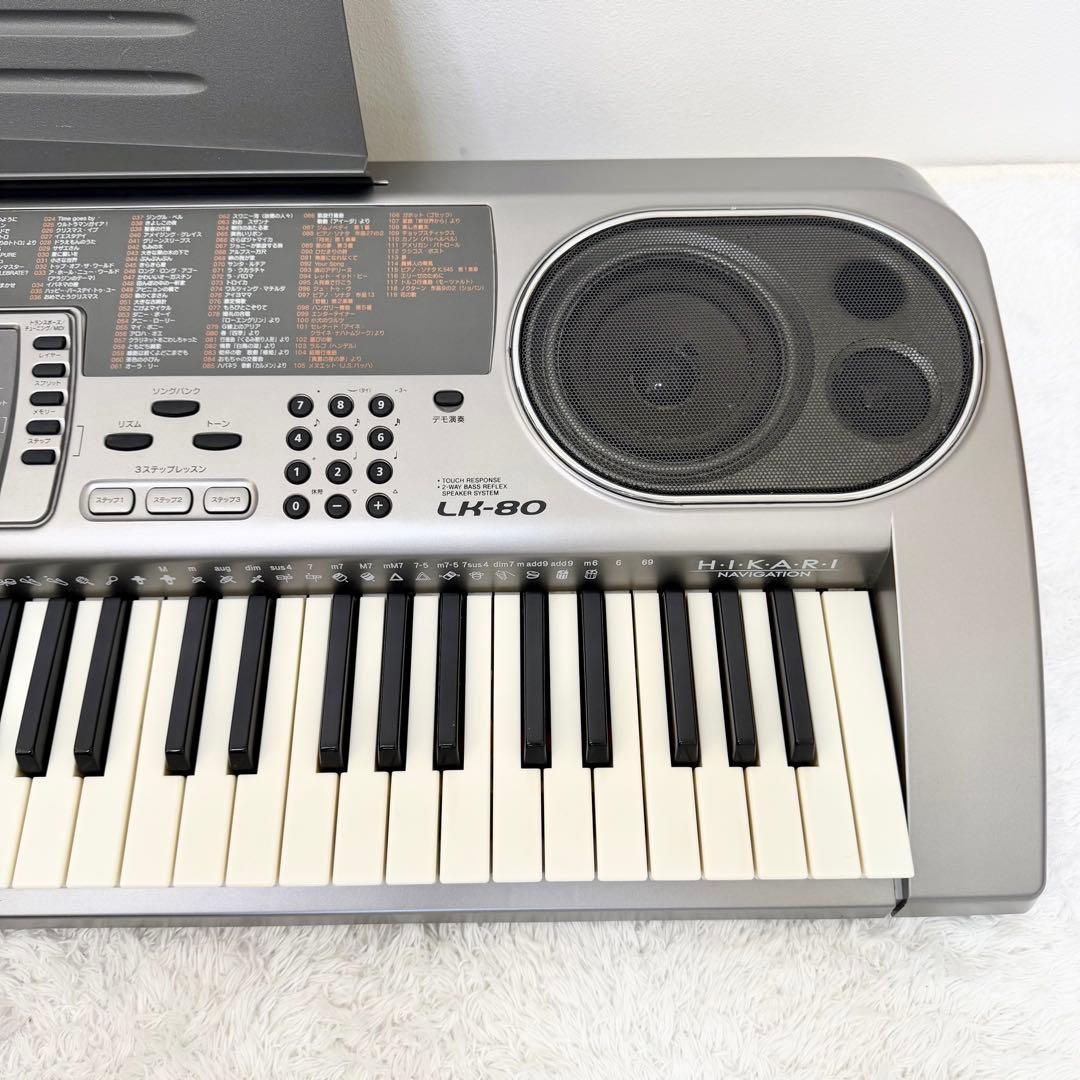 CASIO LK-80 電子キーボード 光ナビゲーション キーボード 電子ピアノ
