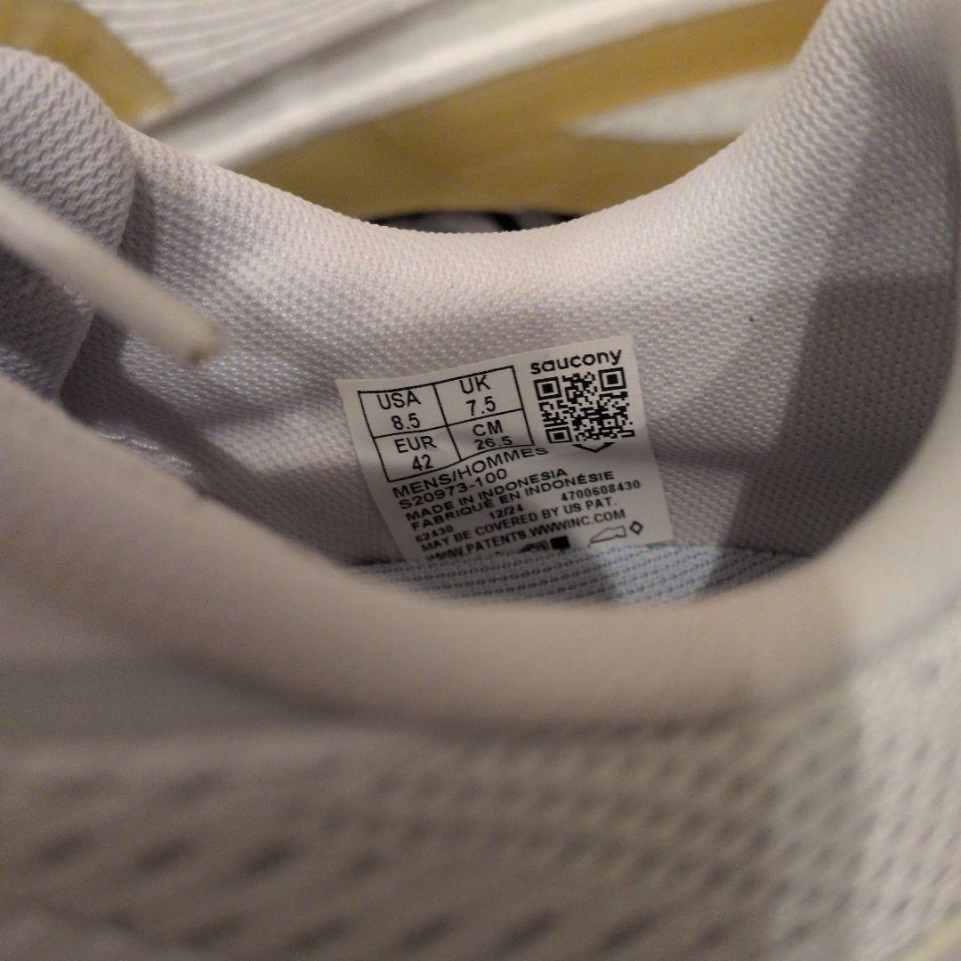 Saucony　TEMPUS2 ホワイト　26.5cm