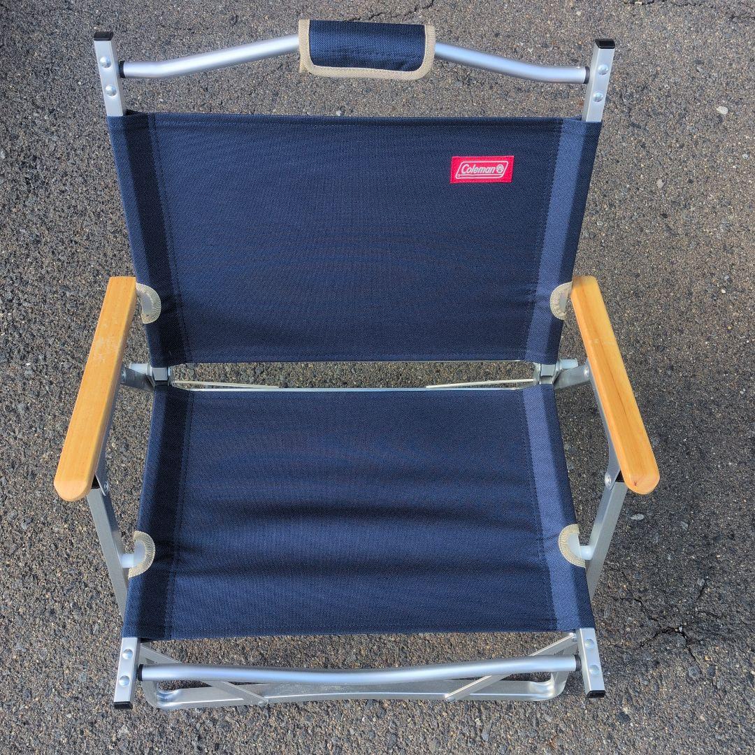 Coleman コンパクトフォールディングチェア　　　　ネイビーとグレー　美品
