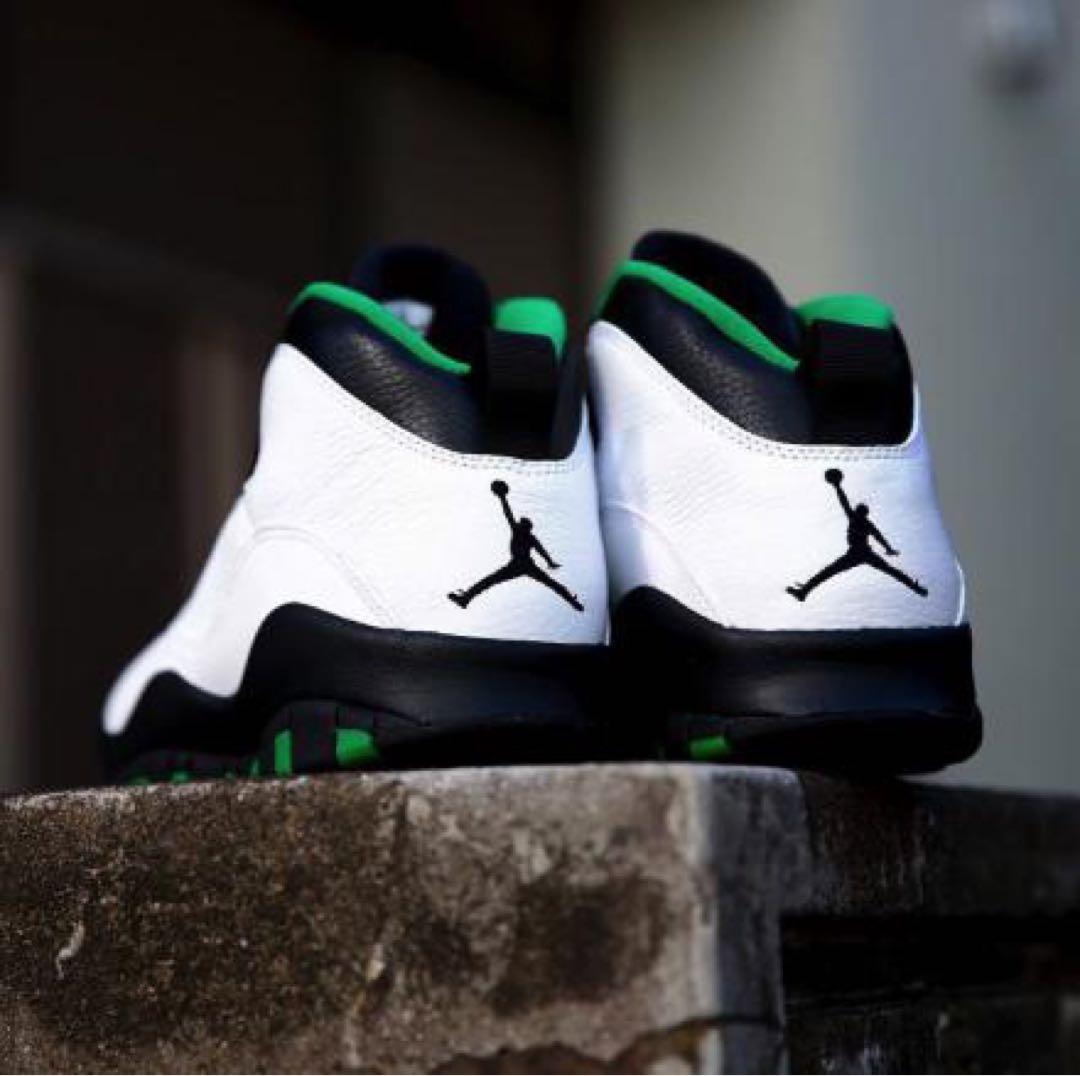 シューズ(男性用) NIKE AIR JORDAN10 SEATTLE SUPERSONICS
