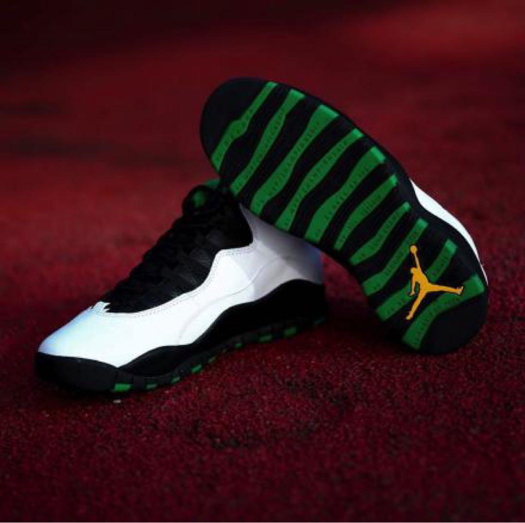 シューズ(男性用) NIKE AIR JORDAN10 SEATTLE SUPERSONICS