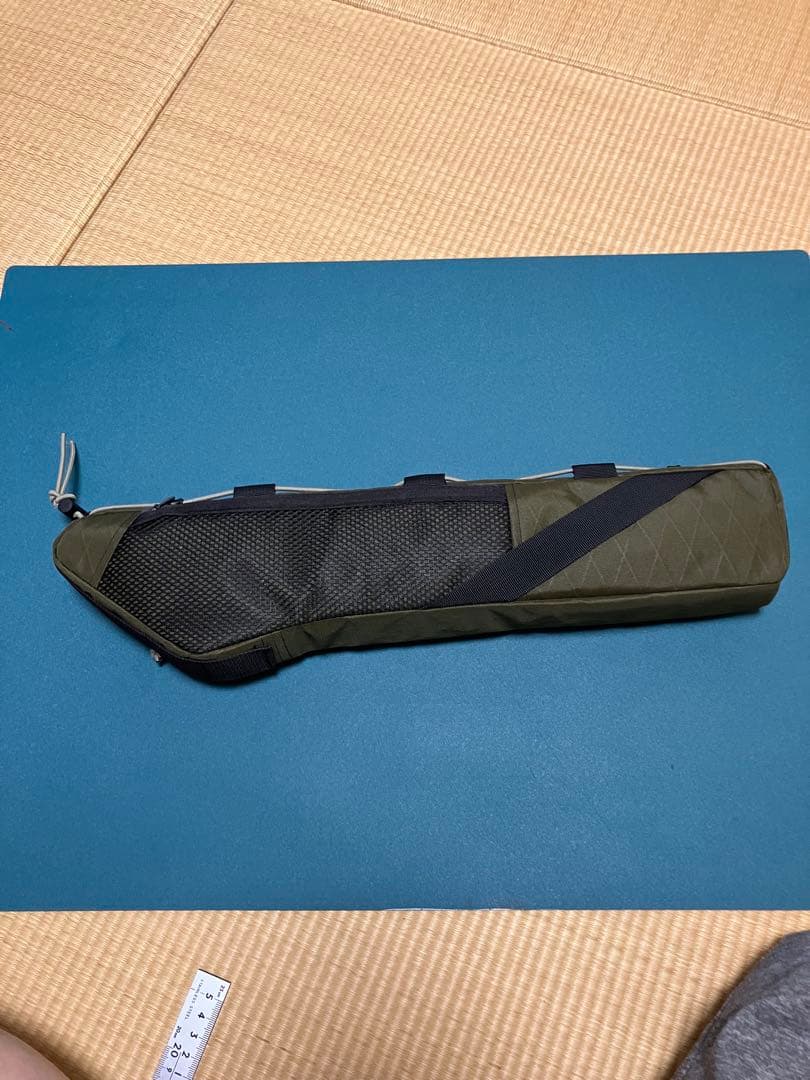 ハンドメイドフレームバッグ　X-PAC X42 オリーブ　43.8cm