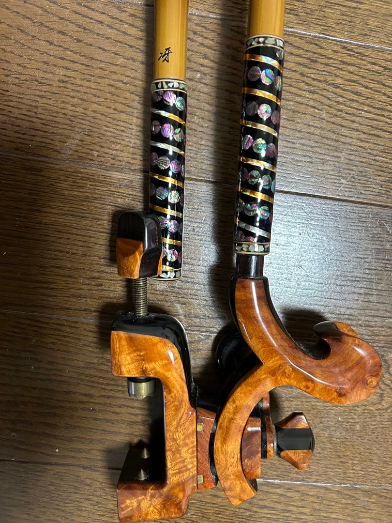 g*1様 ヘラブナ釣具　夢釣工房黒檀花梨張