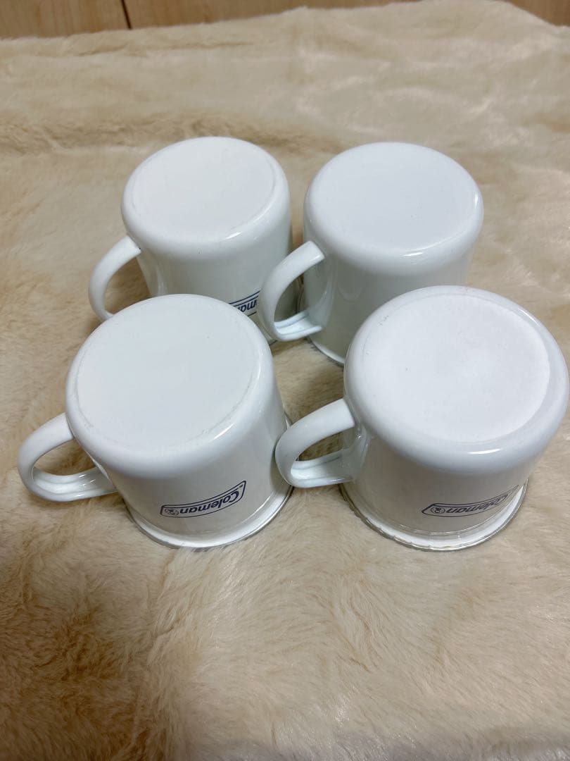 コールマン　食器セット エナメルディッシュウェアセット 収納ケース付　アウトドア