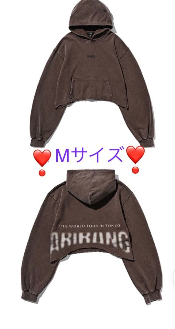 BTS アリラングッズ Crop Hoodie_Tokyoフーディ Mサイズ