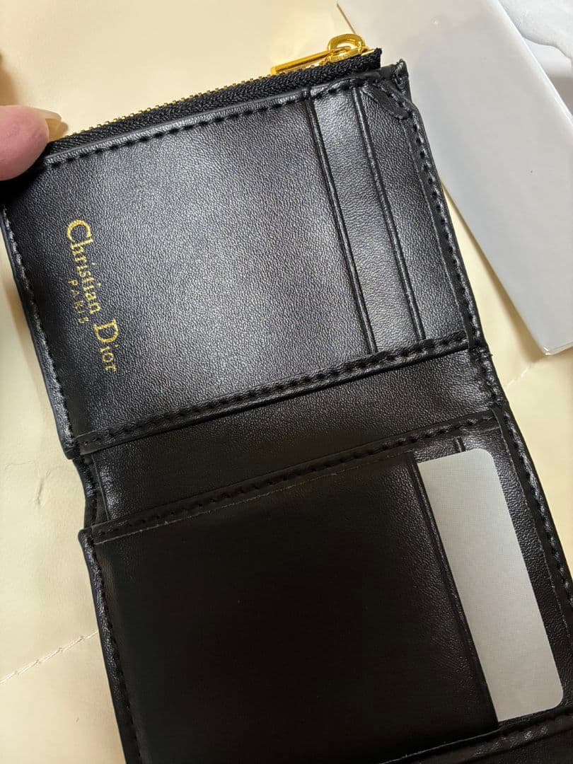 Dior ロゴデザイン ノベルティ ミニ財布