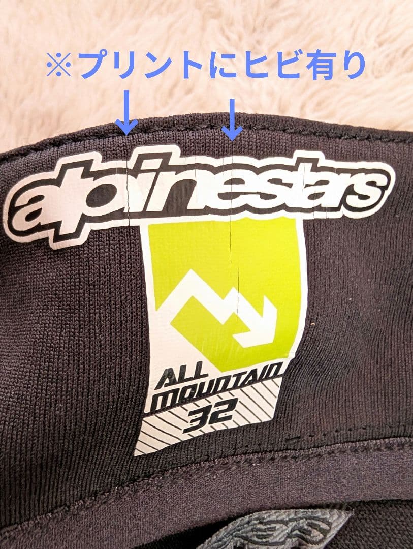 【新品タグ付】アルパインスターズ　マウンテン　ハーフパンツ　黒（32）