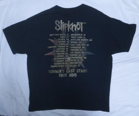Slipknot スリップノット 2015 ツアーTシャツ XXXL
