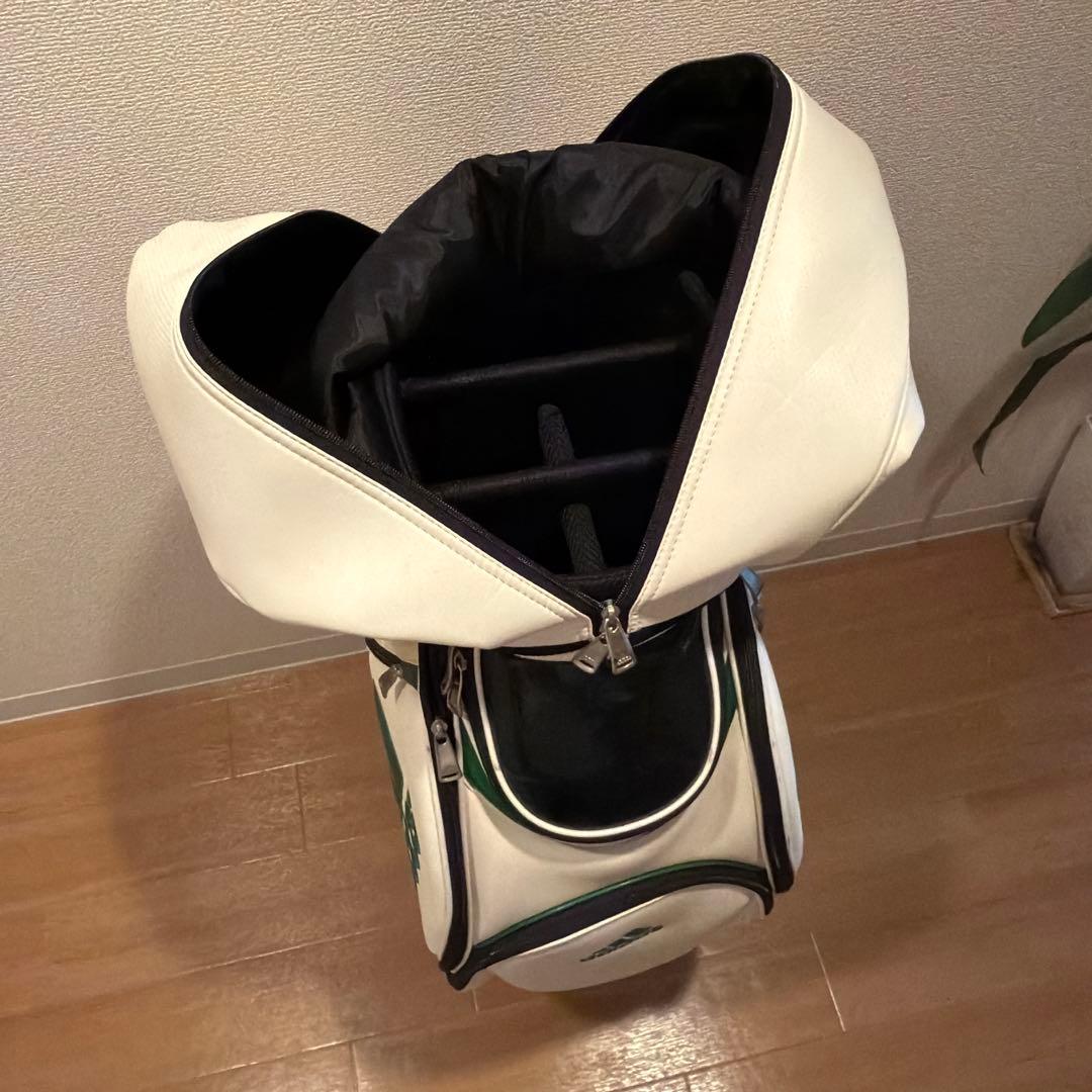 adidas キャディバッグ ホワイト/グリーン 中古