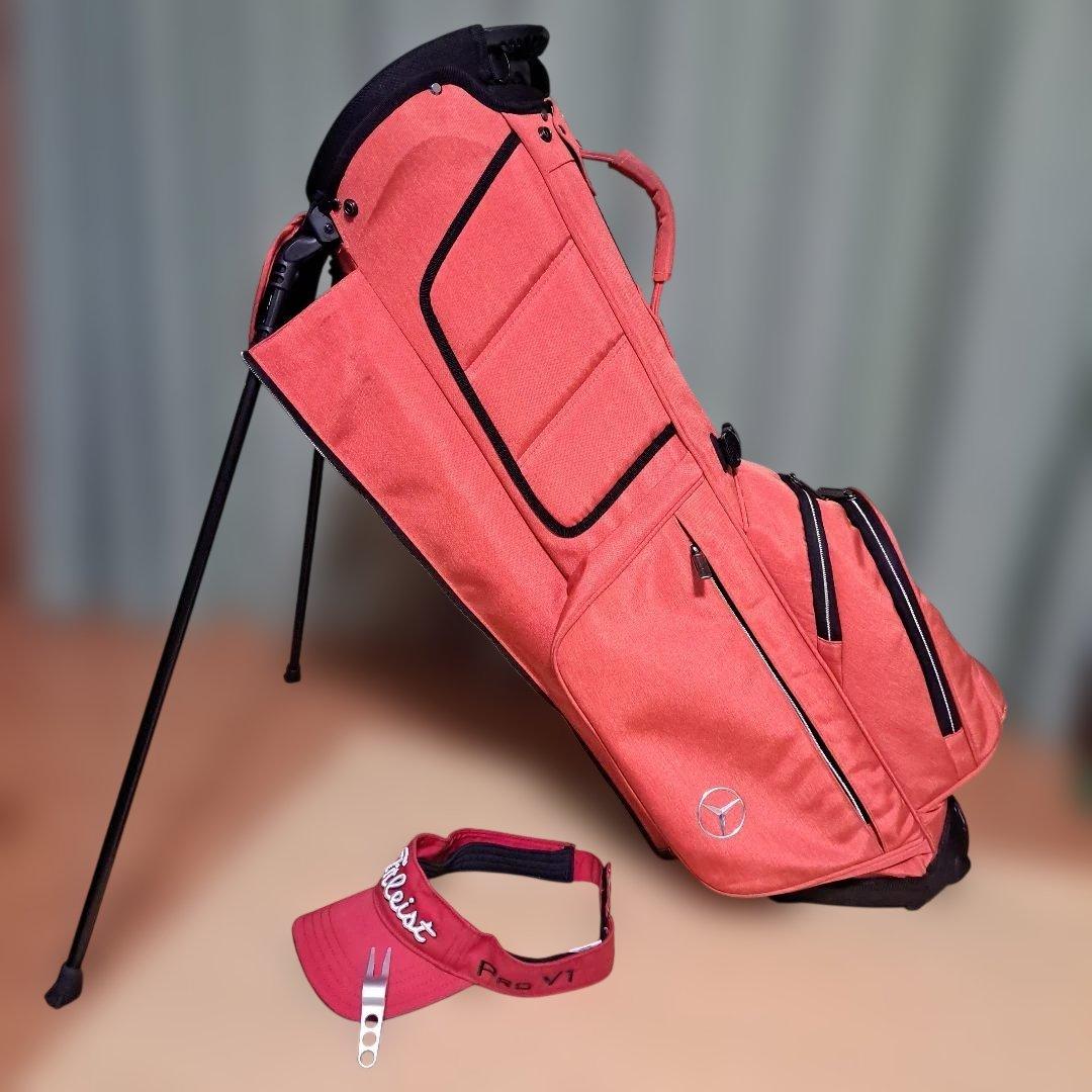 Titleist スタンド式キャディーバッグ .バイザーとグリーンフォークおまけ