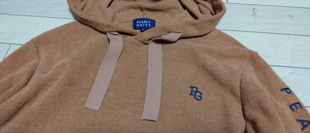 極美品■PEARLY GATES パーリーゲイツ パイル地 パーカー■5