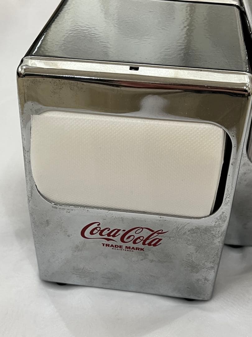 希少　Coca-Colaナプキンホルダー 2個セット　コカコーラ