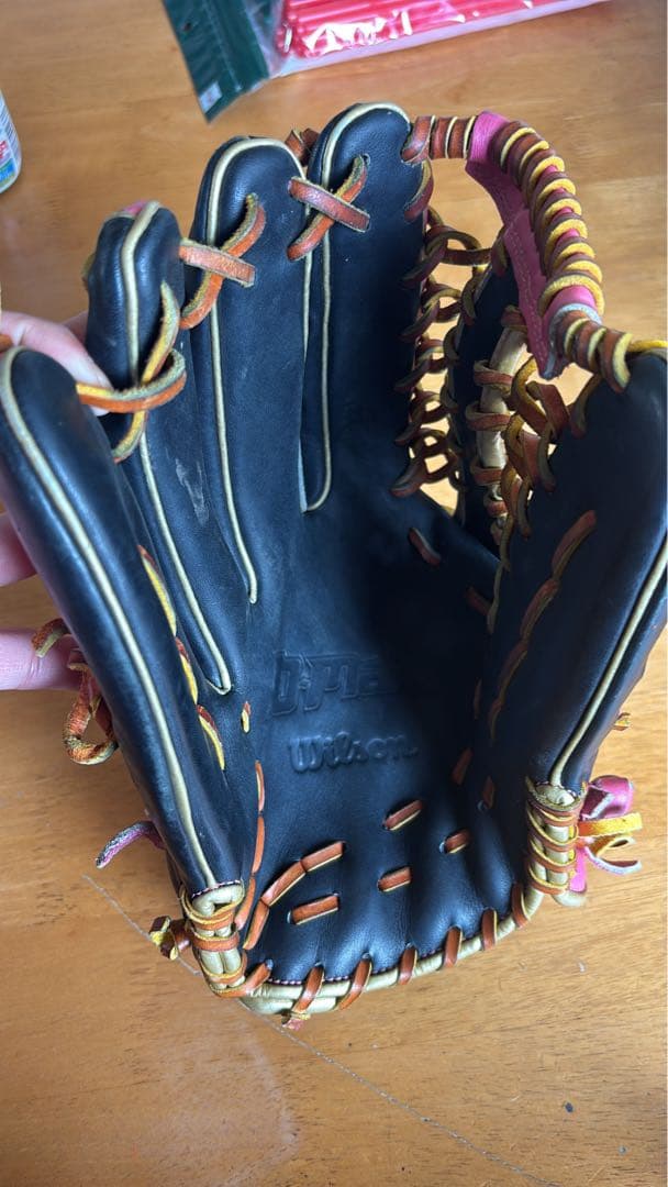 Wilson Defence Max 軟式グローブ ピンク/黒