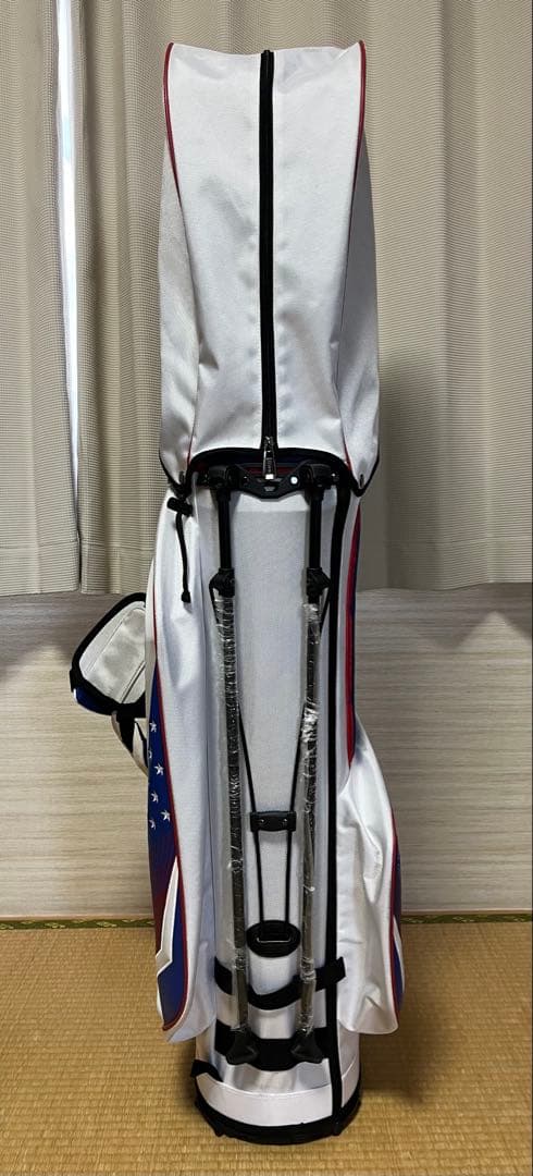 【値下げ】Srixon スタンド式キャディバッグ ホワイト/ブルー/レッド
