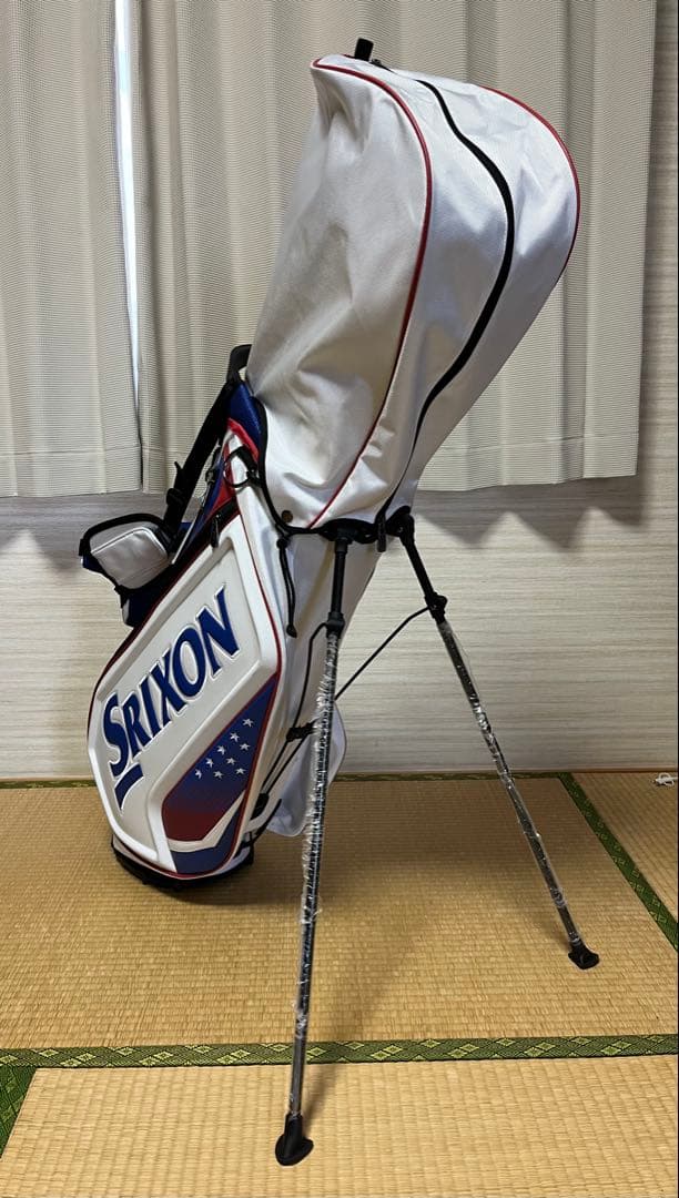 【値下げ】Srixon スタンド式キャディバッグ ホワイト/ブルー/レッド