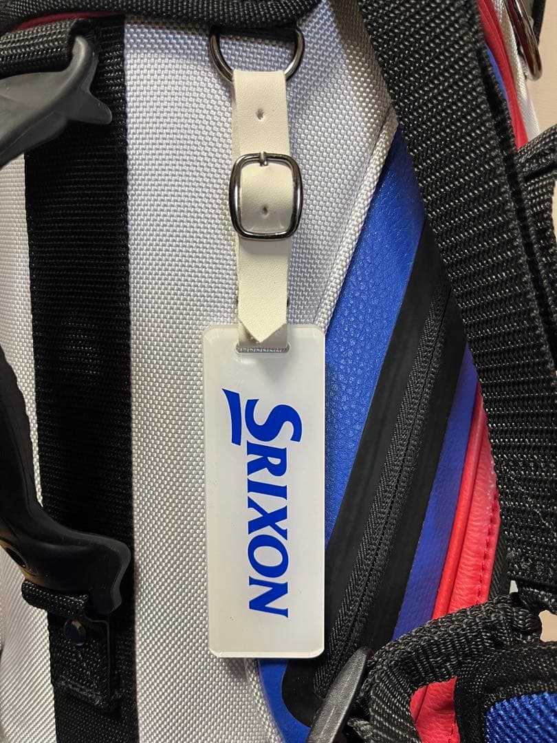 【値下げ】Srixon スタンド式キャディバッグ ホワイト/ブルー/レッド