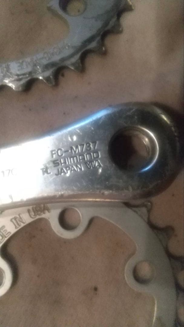 SHIMANO クランクSET ヴィンテージ FC-M737
