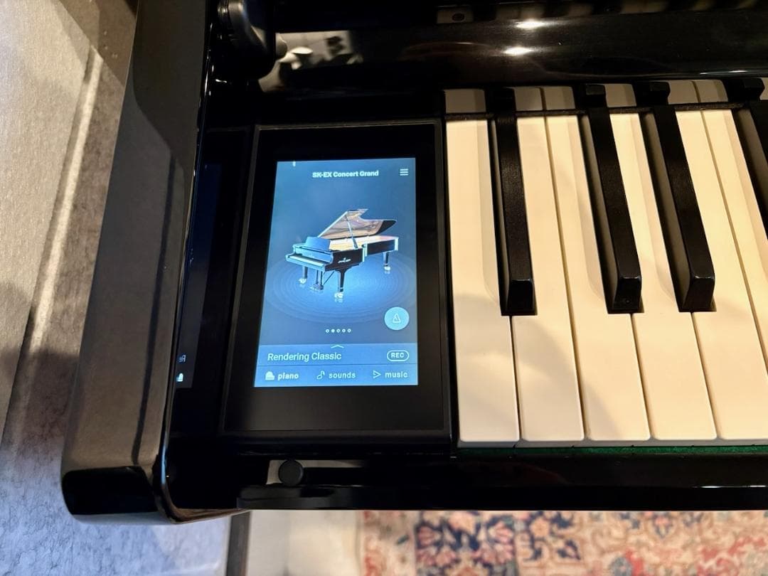 KAWAI CA901EP 現行最上位 黒鏡面 美品 ベンチ付 直接引取限定