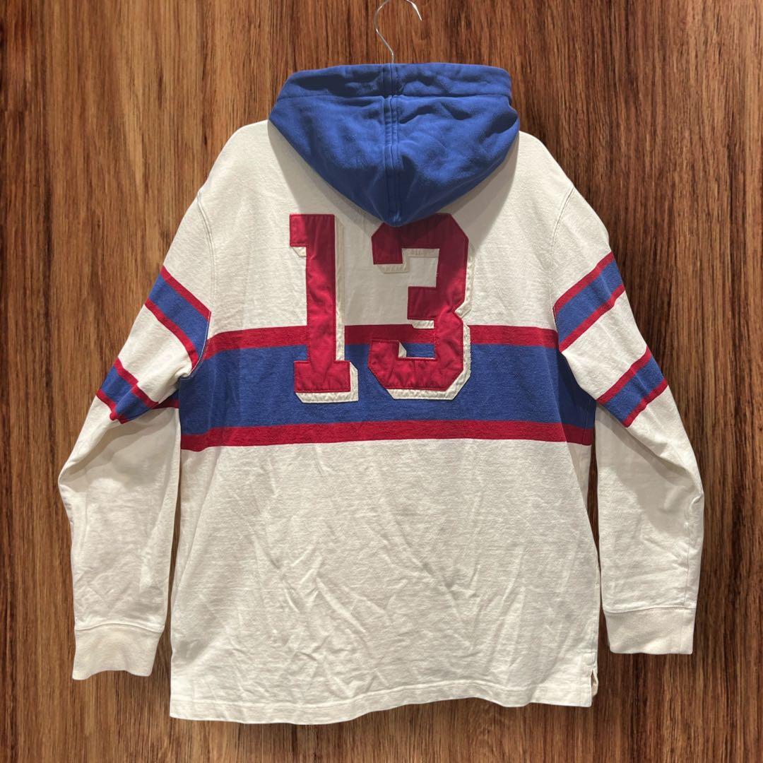 Archive \"POLO RalphLauren\" フード長袖ラガーシャツXL