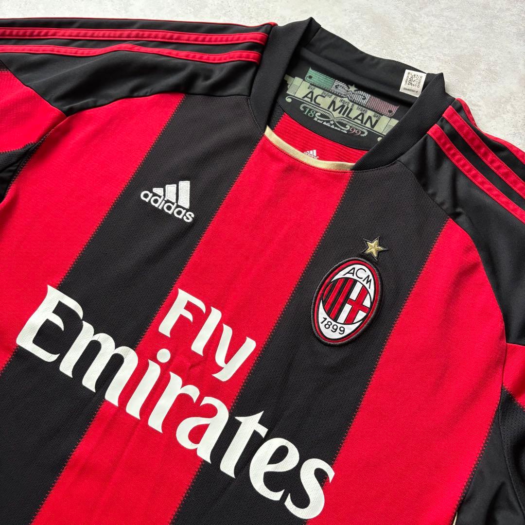 極美品 レア ACミラン 2010/11ホーム ユニフォーム adidas XL