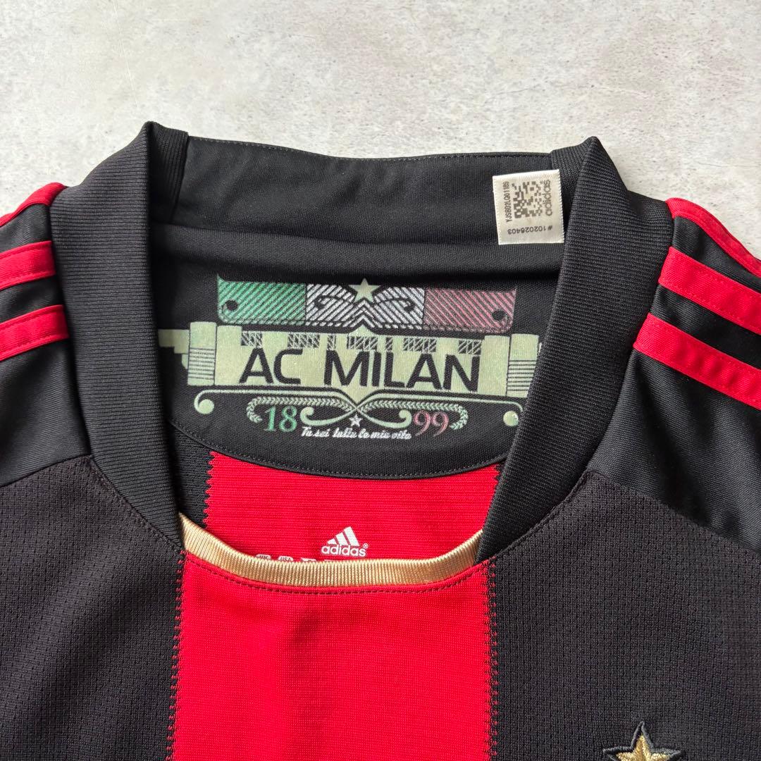 極美品 レア ACミラン 2010/11ホーム ユニフォーム adidas XL
