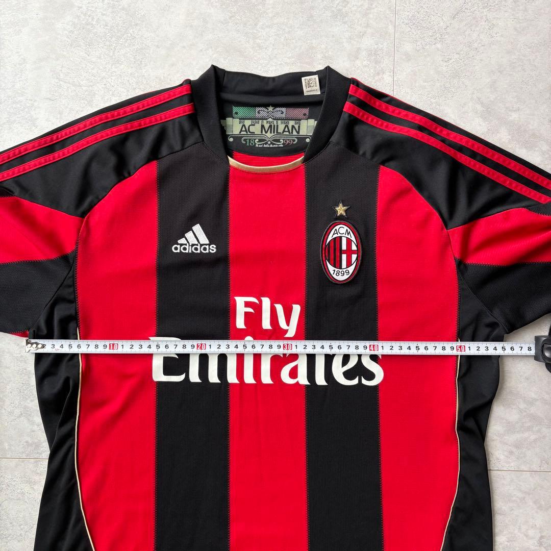 極美品 レア ACミラン 2010/11ホーム ユニフォーム adidas XL