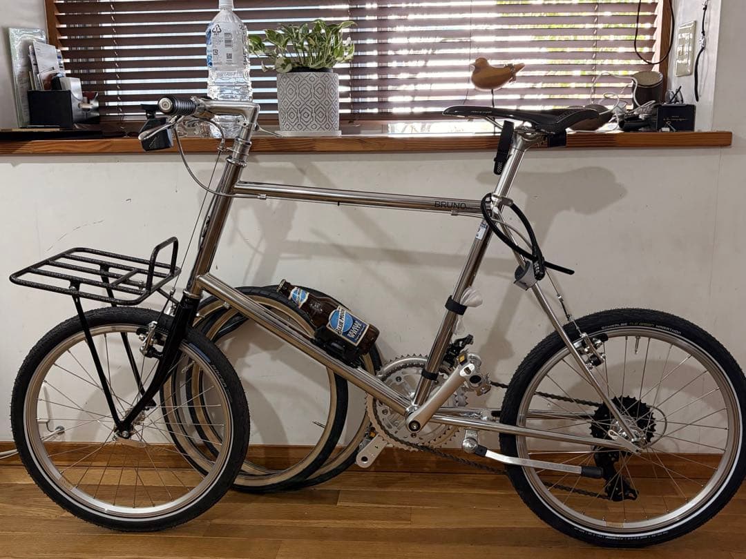 美品 BRUNO ミニベロロード クロムプレート ※基本都内引渡し 460